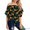 Cincinnati Bengals Shirt Womens Floral Printed Strapless Short Sleeve Product Photo 1