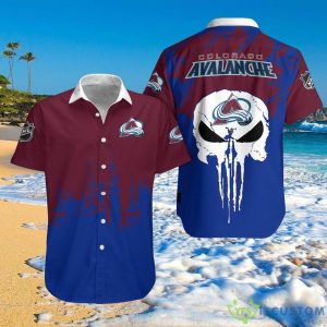 Colorado Avalanche Shirts Skull Short Sleeve Product Photo 1