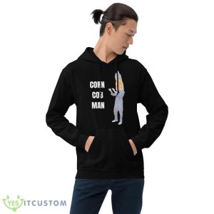 corn Cob Man Design Funny T Shirt - 18500 Unisex Heavy Blend Hooded Sweatshirt