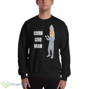 corn Cob Man Design Funny T Shirt - 18000 Unisex Heavy Blend Crewneck Sweatshirt