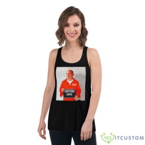 Creepy Porn Lawyer Shirt - Women's Flowy Racerback Tank