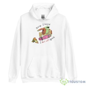 Dang I Heard I Fell Off Again Frog Shirt - Unisex Heavy Blend Hooded Sweatshirt