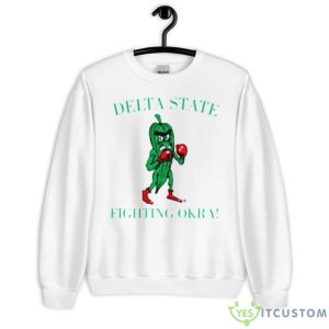 Delta State Fighting Okra Shirt - Unisex Heavy Blend Crewneck Sweatshirt