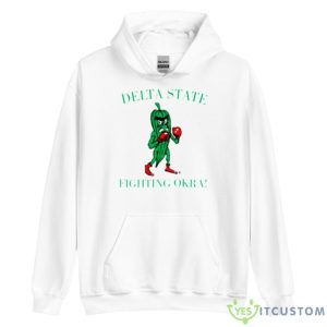 Delta State Fighting Okra Shirt - Unisex Heavy Blend Hooded Sweatshirt