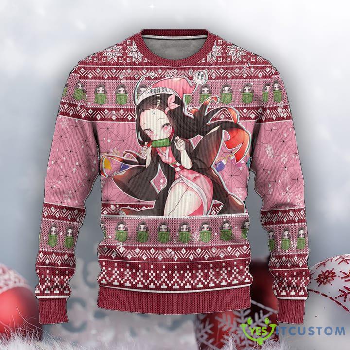 Demon Slayer Nezuko Kamado Anime Ugly Christmas Sweater Xmas Gift 7 Demon Slayer Nezuko Kamado Anime Ugly Christmas Sweater Xmas Gift - Demon Slayer Nezuko Kamado Anime Ugly Christmas Sweater Xmas Gift_1