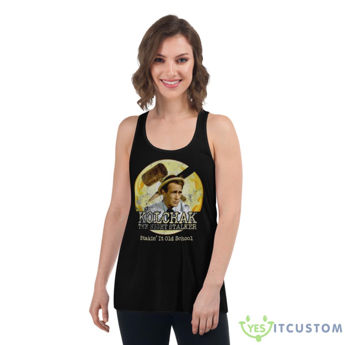 Distressed Logo Kolchak The Night Stalker Shirt 5 Distressed Logo Kolchak The Night Stalker Shirt - Women's Flowy Racerback Tank