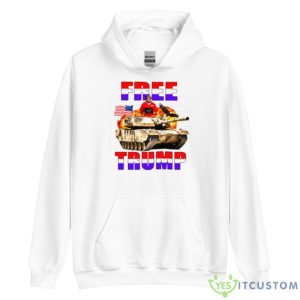 Donald Trump Tank Free Trump Shirt - Unisex Heavy Blend Hooded Sweatshirt