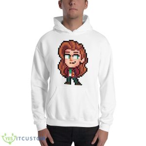 Elliot Pixel Stardew Valley White T Shirts - 18500 Unisex Heavy Blend Hooded Sweatshirt