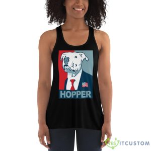 Feel The Hopper Red White And Hopper T Shirts For Men and Women - 8800 Women_s Flowy Racerback Tank