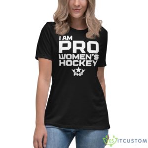 I Am Pro Women’s Hockey Shirt - Women's Relaxed Short Sleeve Jersey Tee