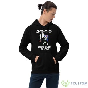 J E T S suck! suck! suck Buffalo Football Black T Shirt - 18500 Unisex Heavy Blend Hooded Sweatshirt