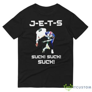 J E T S suck! suck! suck Buffalo Football Black T Shirt - 980 Lightweight Fashion Short Sleeve T-Shirt