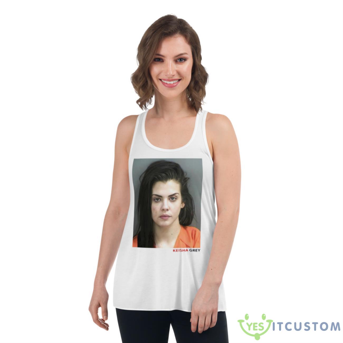 Keisha Grey Shirt 4 Keisha Grey Shirt - Women's Flowy Racerback Tank