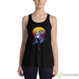 Lost Ark Bard 80s Retro Black T Shirt For Men And Women 9 Lost Ark Bard 80s Retro Black T Shirt For Men And Women - 8800 Women's Flowy Racerback Tank