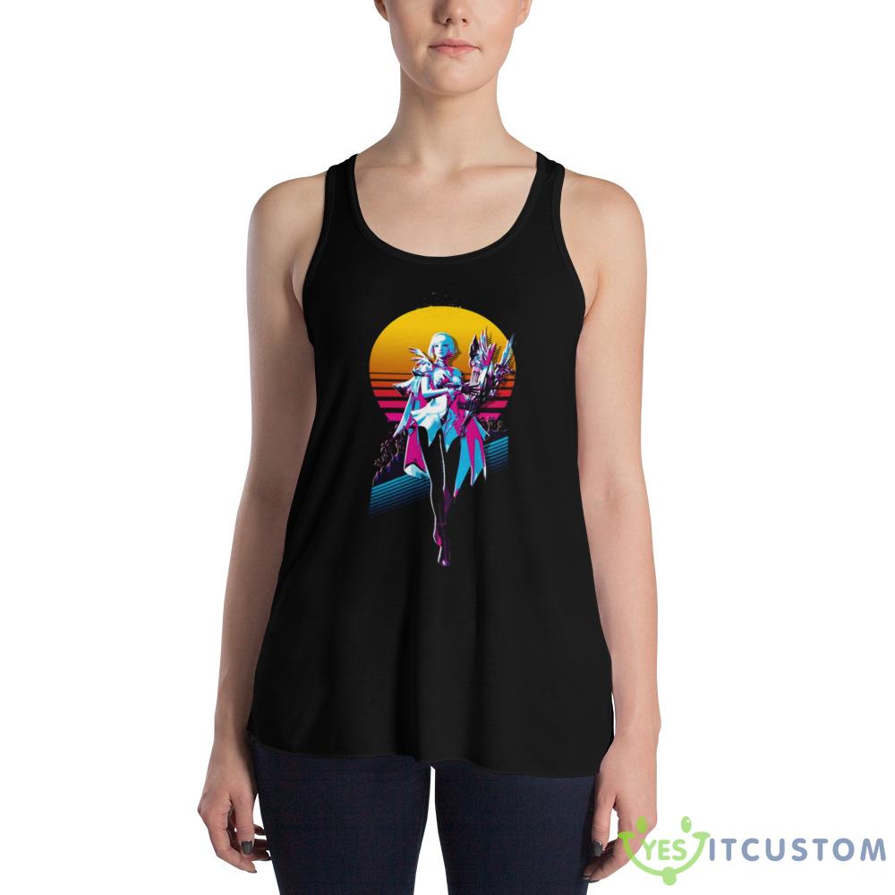 Lost Ark Bard 80s Retro Black T Shirt For Men And Women 4 Lost Ark Bard 80s Retro Black T Shirt For Men And Women - 8800 Women's Flowy Racerback Tank