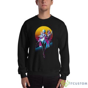 Lost Ark Bard 80s Retro Black T Shirt For Men And Women - 18000 Unisex Heavy Blend Crewneck Sweatshirt