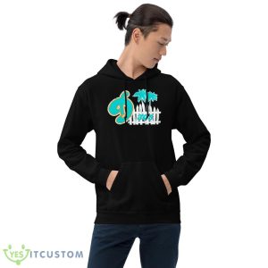 Miami Dolphins 305 fense Design Funny T Shirt - 18500 Unisex Heavy Blend Hooded Sweatshirt