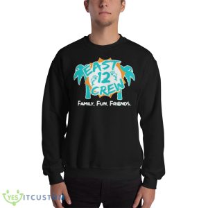 Miami Dolphins east 12 crew family fun friends Design Funny T Shirt - 18000 Unisex Heavy Blend Crewneck Sweatshirt