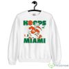 Miami Hurricanes Miami Hoops Shirt - Unisex Heavy Blend Crewneck Sweatshirt