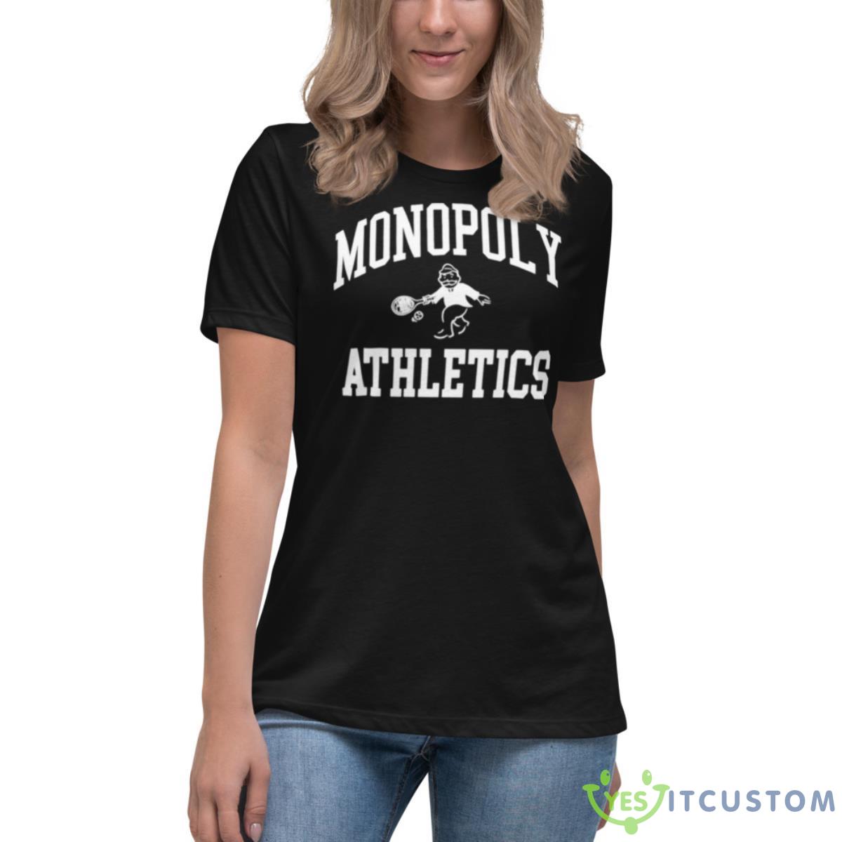 Monopoly Athletics Logo Shirt 6 Monopoly Athletics Logo Shirt - Women's Relaxed Short Sleeve Jersey Tee