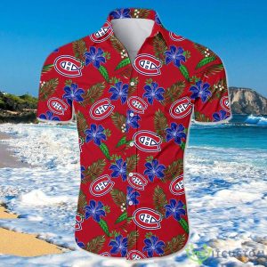Montreal Canadiens Hawaiian Shirt Floral For Men And Women Product Photo 1