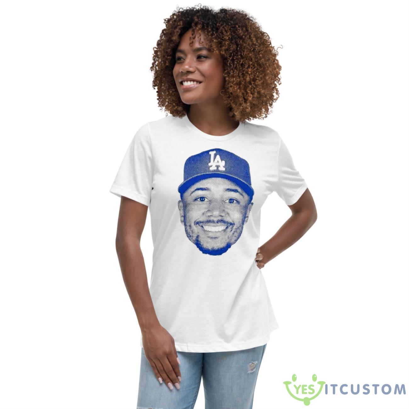 Mookie Betts LA Dodgers Shirt 4 Mookie Betts LA Dodgers Shirt - Women's Relaxed Short Sleeve Jersey Tee