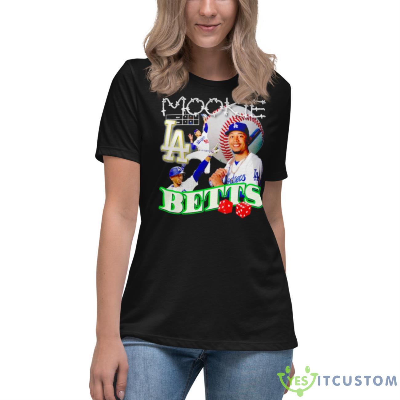 Mookie Betts Los Angeles Shirt 6 Mookie Betts Los Angeles Shirt - Women's Relaxed Short Sleeve Jersey Tee