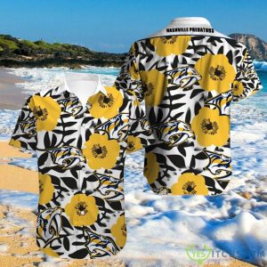 Nashville Predators Hawaiian Shirt Big Floral For Men And Women Product Photo 1