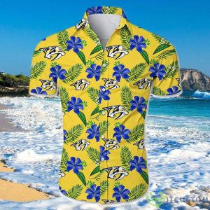 Nashville Predators Hawaiian Shirt Floral For Men And Women Product Photo 1