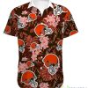 NFL Cleveland Browns Hawaiian Shirt Tropical Product Photo 1