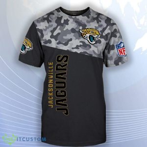 NFL Jacksonville Jaguars Military T shirts 3D 3D For Mens And Women - Jacksonville Jaguars Military T Shirt 3D Short Sleeve_1