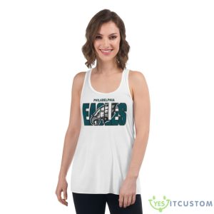 Philadelphia Eagles New Era 2023 NFL Draft Shirt - Women's Flowy Racerback Tank