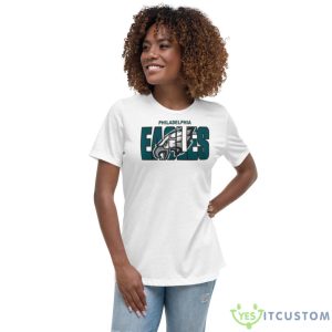 Philadelphia Eagles New Era 2023 NFL Draft Shirt - Women's Relaxed Short Sleeve Jersey Tee