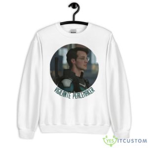 Picture Vigilante Man Character Peacemaker Shirt - Unisex Heavy Blend Crewneck Sweatshirt
