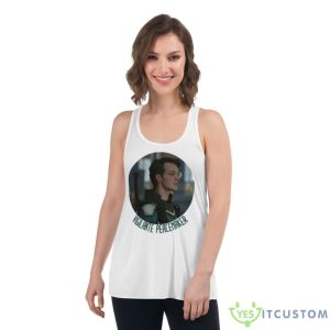 Picture Vigilante Man Character Peacemaker Shirt - Women's Flowy Racerback Tank