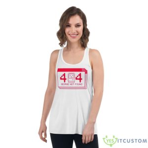 Pink On Pink Retro 404 Shirt - Women's Flowy Racerback Tank