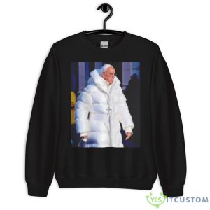 Pope Francis Wearing Jacket All White Shirt 8 Pope Francis Wearing Jacket All White Shirt - Unisex Crewneck Sweatshirt