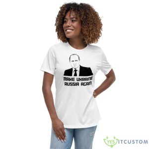 Putin Make Ukraine Russia Again Shirt - Women's Relaxed Short Sleeve Jersey Tee