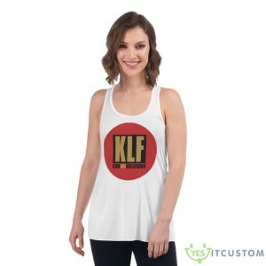 Red Klf Communications Logo Shirt - Women's Flowy Racerback Tank