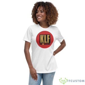 Red Klf Communications Logo Shirt - Women's Relaxed Short Sleeve Jersey Tee