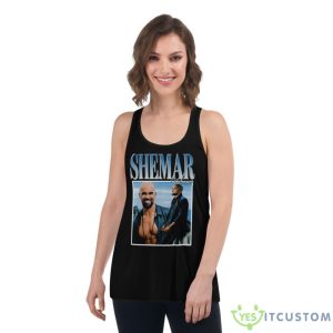 Retro Shemar Moore Lucky Shirt 10 Retro Shemar Moore Lucky Shirt - Women's Flowy Racerback Tank