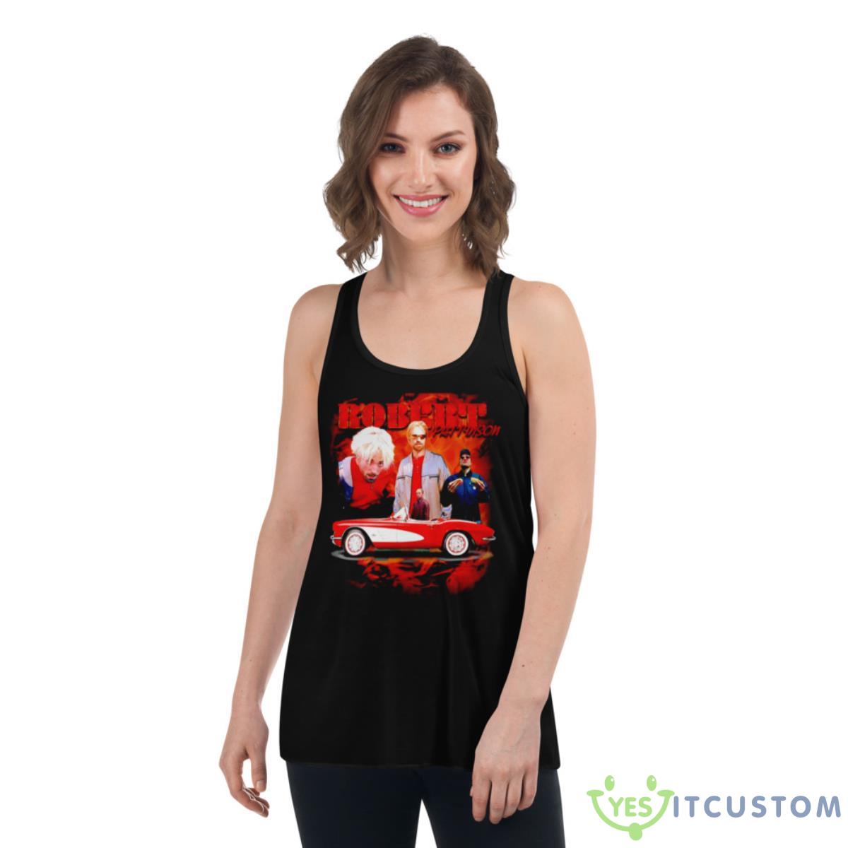 Robert Pattinson Shirt 5 Robert Pattinson Shirt - Women's Flowy Racerback Tank