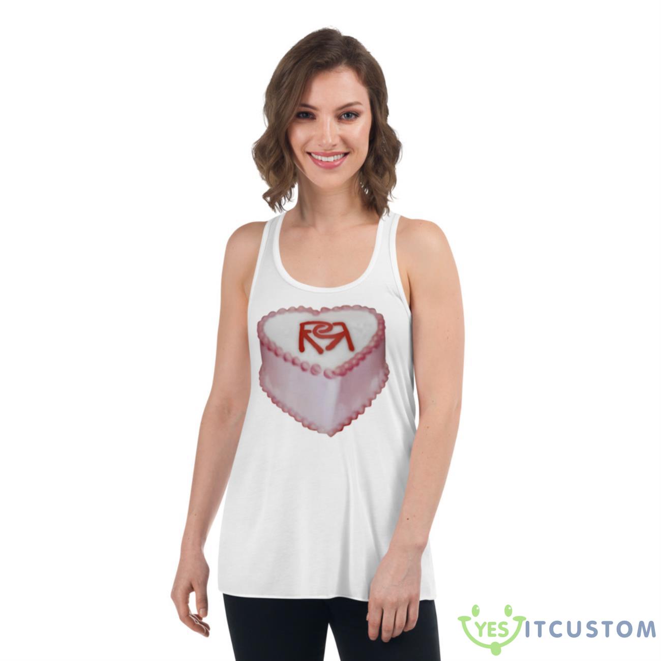 Rosalia Merch Rr Cake Shirt 3 Rosalia Merch Rr Cake Shirt - Women's Flowy Racerback Tank