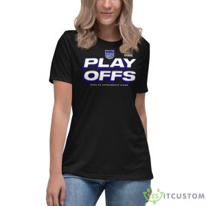 Sacramento Kings 2023 NBA Playoffs Starter Shirt - Women's Relaxed Short Sleeve Jersey Tee