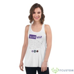 San Diego State Believe Map Final Four 2023 Shirt - Women's Flowy Racerback Tank