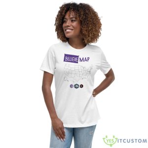 San Diego State Believe Map Final Four 2023 Shirt - Women's Relaxed Short Sleeve Jersey Tee
