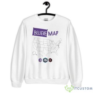 San Diego State Believe Map Final Four 2023 Shirt - Unisex Heavy Blend Crewneck Sweatshirt