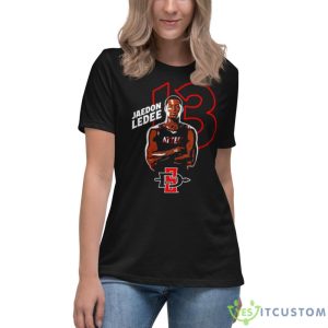 San Diego State Jaedon Ledee Shirt - Women's Relaxed Short Sleeve Jersey Tee