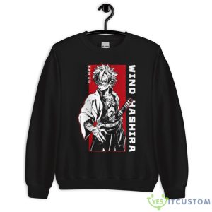 Sanemi Breath Of Wind White Side Shirt - Unisex Crewneck Sweatshirt