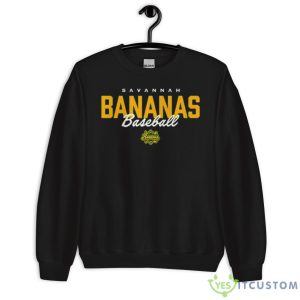Savannah Bananas Text Banana Ball Shirt - Unisex Crewneck Sweatshirt